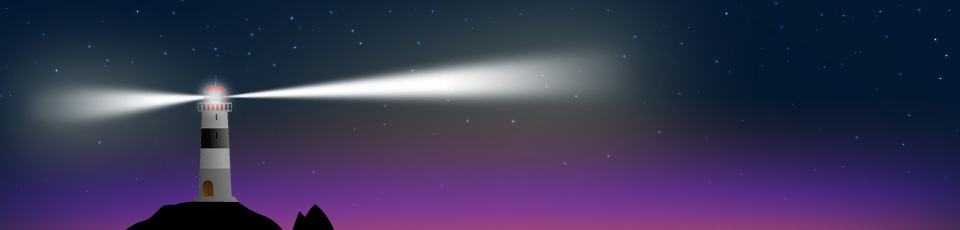 Lighthouse at night